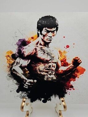 4x6 Bruce Lee Martial Arts Fantasy Art Print‎